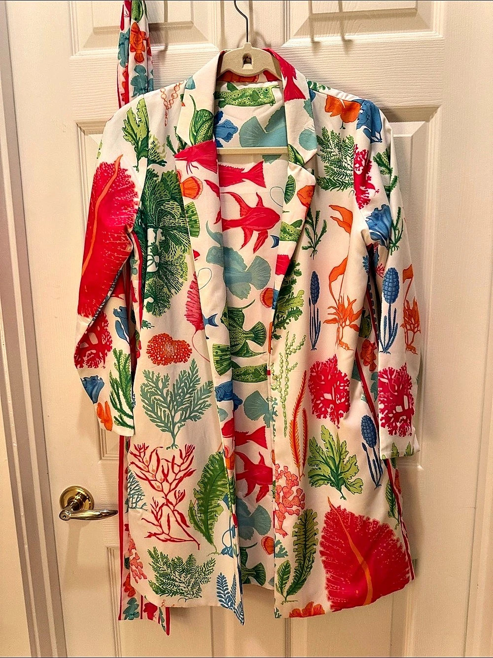 Lilly Pulitzer Multicolor reversible, coral reef and Fish Print Blazer Size S.